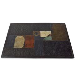 Mosaic Stone and Slate Coffee Table by Dutch Artist Paul Kingma, 1974