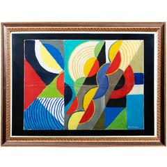 "Composition" Gouache and Pencil on Paper by Sonia Delaunay