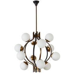 Stilnovo Twelve-Globe Chandelier