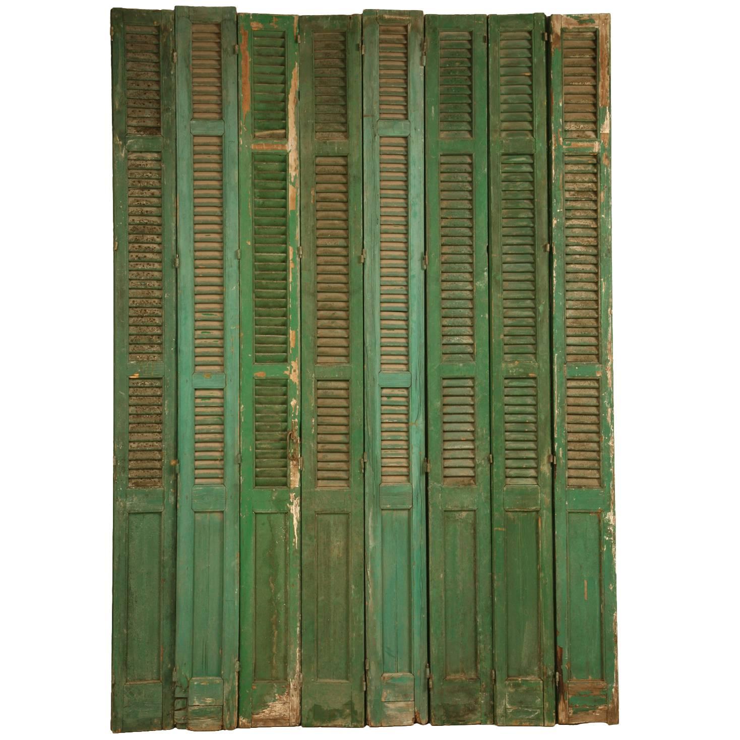 French Shutters in Original Paint