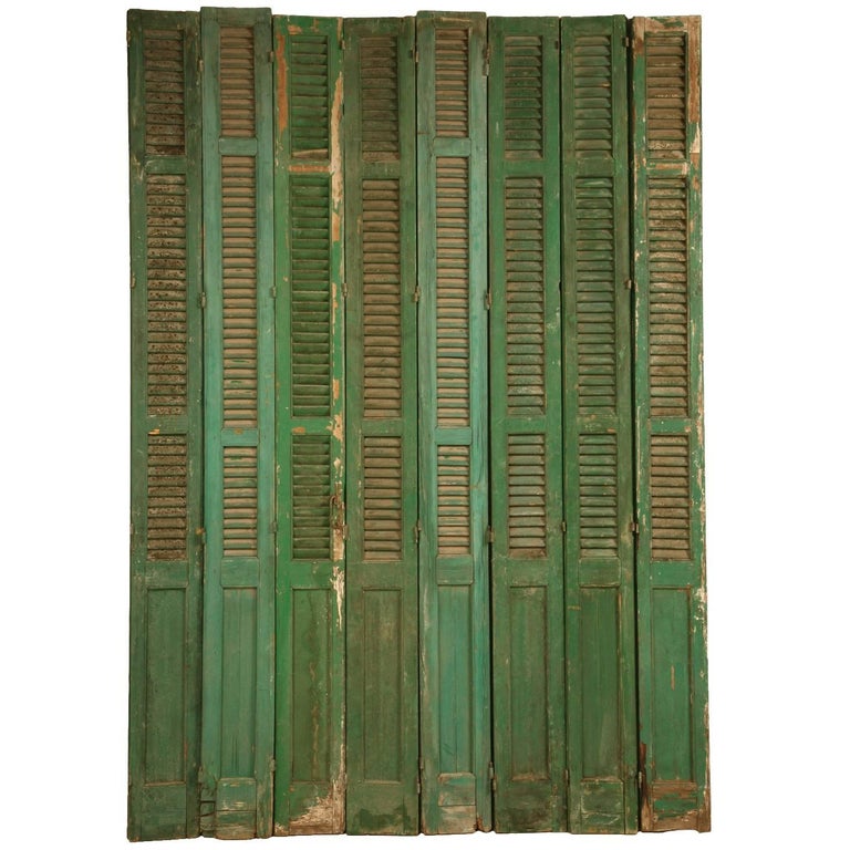French Shutters in Original Paint at 1stDibs original victorian shutters