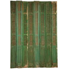 French Shutters in Original Paint 1