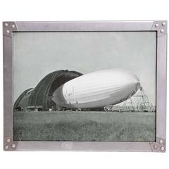 USS Akron Goodyear Zeppelin Duralumin Framed Machine Age Litho 7