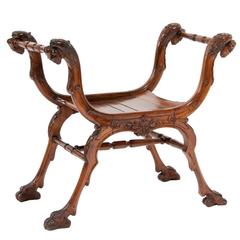 Unusual 19th Century French Shaped Stool 