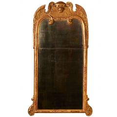 George II Carved Giltwood Mirror 