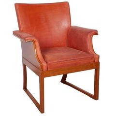 Fine 1930s Mahogany Armchair Attributed to Frits Henningsen