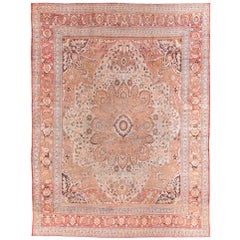 A Dreamy Antique Tabriz Persian Rug 11x15