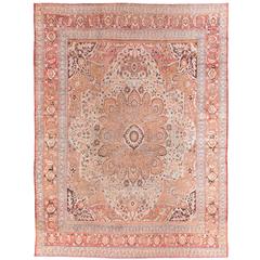 Antique Tabriz Handwoven Wool Rug 7