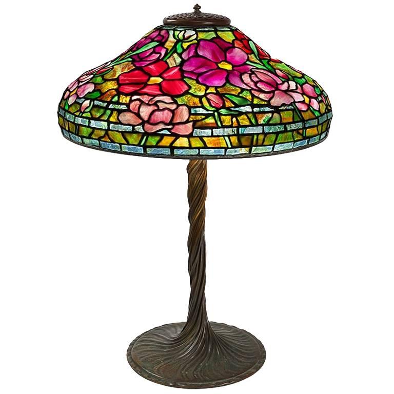 Tiffany Studios New York "Peony" Table Lamp