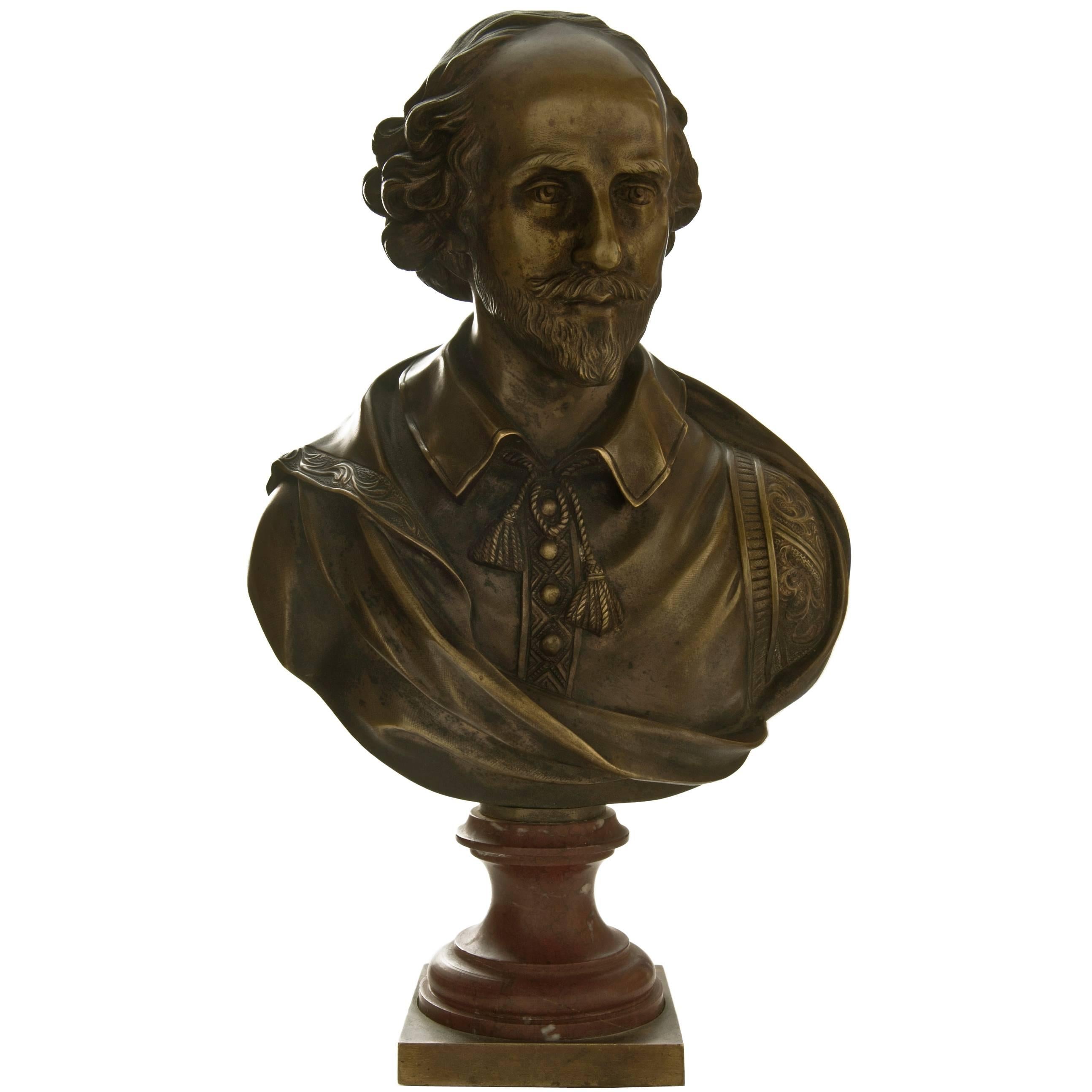 Bust of Shakespeare, 1860 For Sale