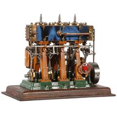 Vintage O. B. Bolton Triple Expansion Marine Steam Engine Model