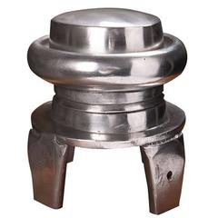 Vintage Industrial Polished Aluminum Hat Block Mold - Paperweight 12