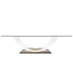 Arched Lucite Coffee Table