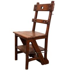 Antique 19th Century Metamorphic Chair, Library Steps