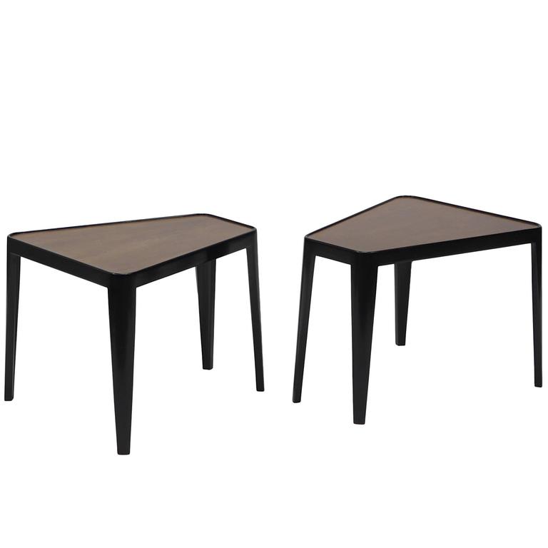 Pair of Wedge Tables by Edward Wormley for Dunbar For Sale at 1stdibs