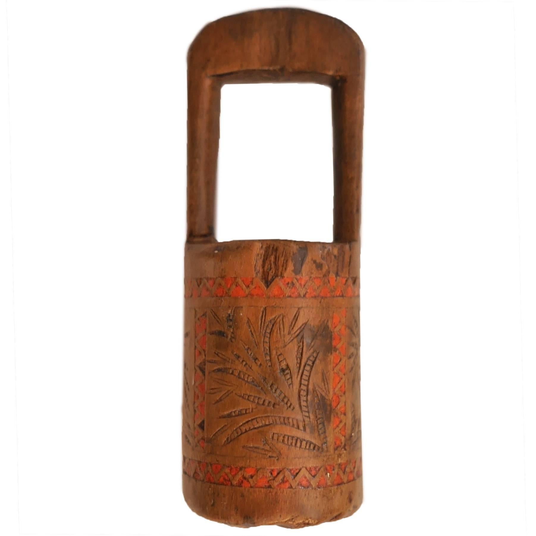 19th Century Pyrenees Wooden Bread Stamp For Sale