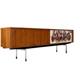 Extra Long Modernist Sideboard by Architect Alfred Hendrickx for Belform, 1956