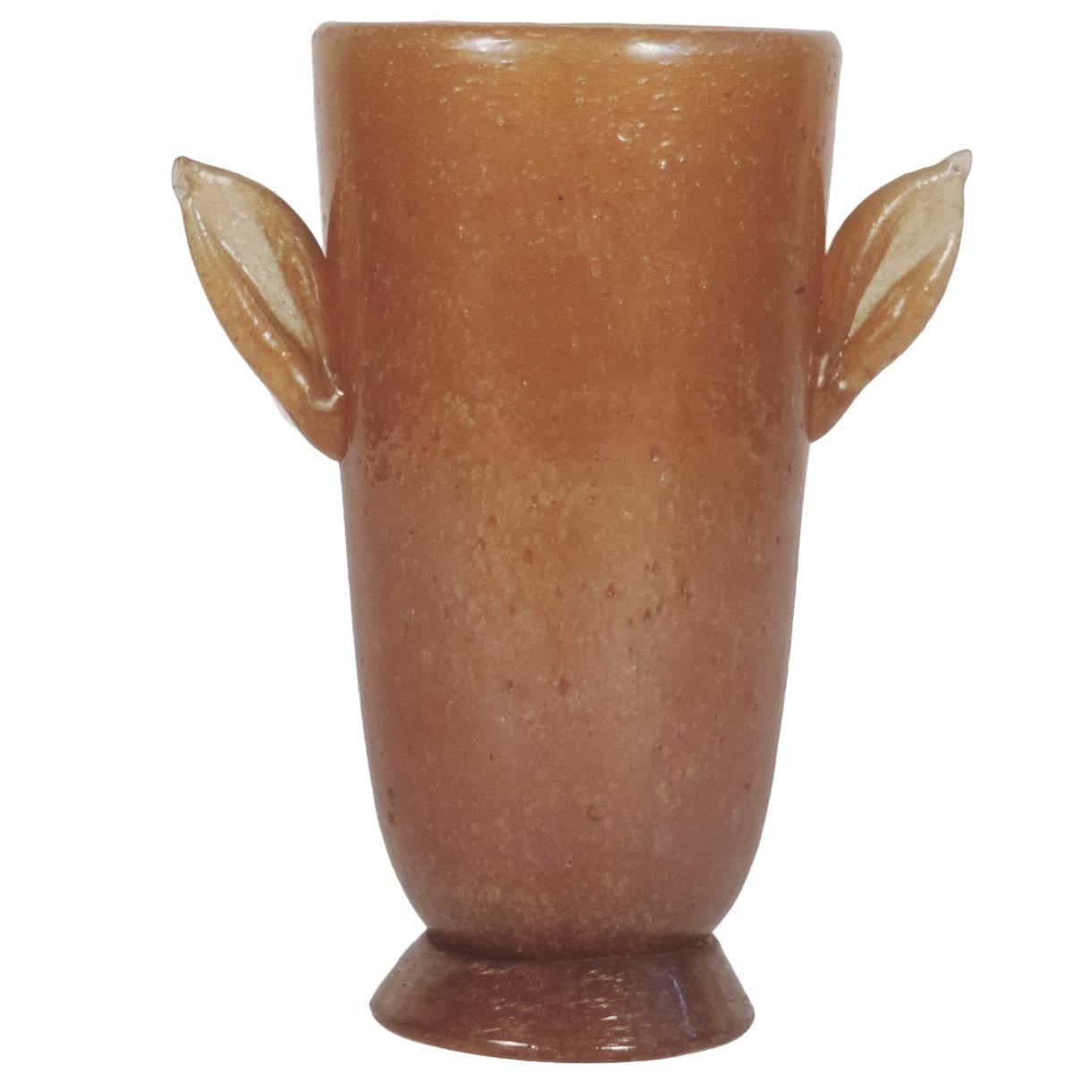 Vittorio Zecchin Pulegoso Glass Vase for A.VE.M, 1934 For Sale