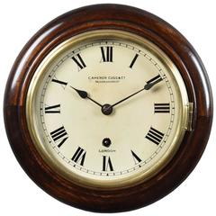 Antique Mahogany Wall Clock by Camerer Cuss & Co 