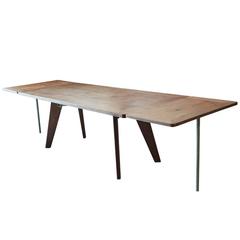 Jean Prouvé Table with Extenders, France, 1949 Jean Prouvé Ateliers