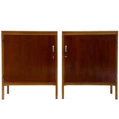 Pair of David Rosen 1950s Mahogany Cabinets for Nordiska Kompaniet