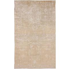 Antique Turkish Oushak Rug 8