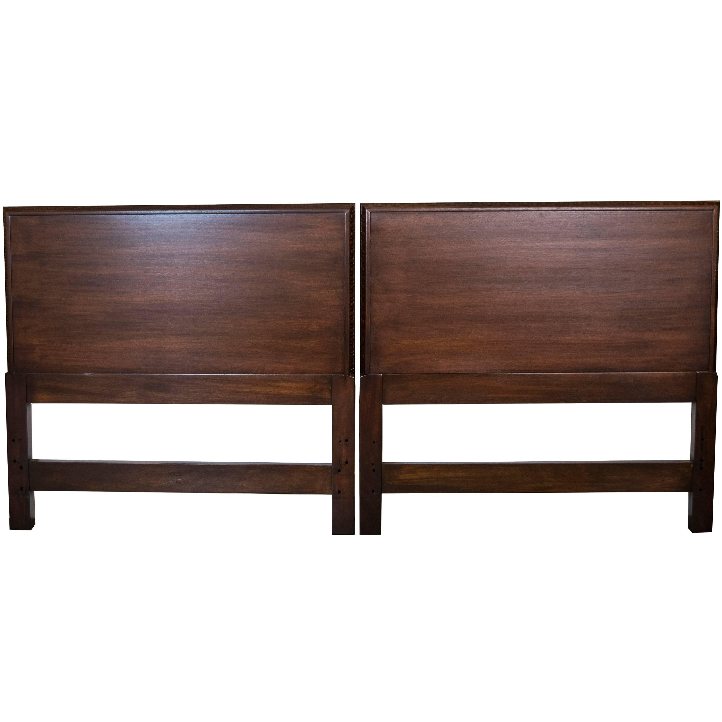 Pair of Frank Lloyd Wright for Henredon Twin Headboards