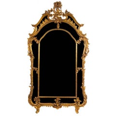 Large palace size Louis XV Style Gilt wood Pier Mantel Mirror