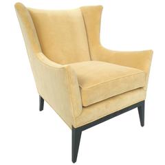Midcentury Wingback Armchair Attributed to James Mont