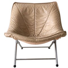 Retro Foldable Easy Chairs Designed by Teun Van Zanten for Molinari, 1970s