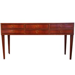 Italian Walnut and Maple Sideboard or Buffet, in the Style of Paolo Buffa