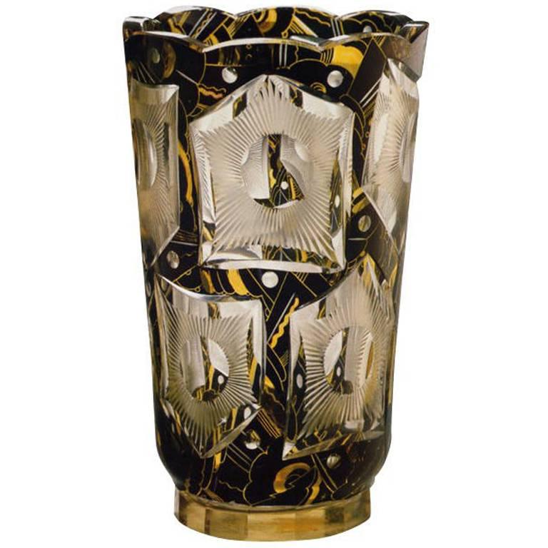 Art Deco Vase by Lorenz For Sale