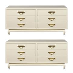Restored American of Martinsville Six-Drawer Chest in Cream Lacquer 5
