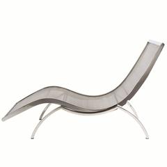 Stainless Steel Chaise Longue, Carrera Seating