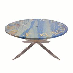 Azul Macaubas Marble Modern Time Table Azul Macaubas Marble Modern Time Table