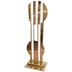 Monumental Original Signed Bronze Geometric Modernist Floor Sculpture 5