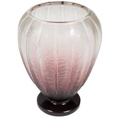 Art Deco Glass Vase by Charles Schneider 3