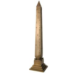 Bronze Architectural Model by Tiffany & Co. of Cleopatra's Needle, New York 