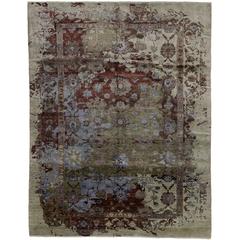 Abstract and Contemporary 'Erased' Area Rug
