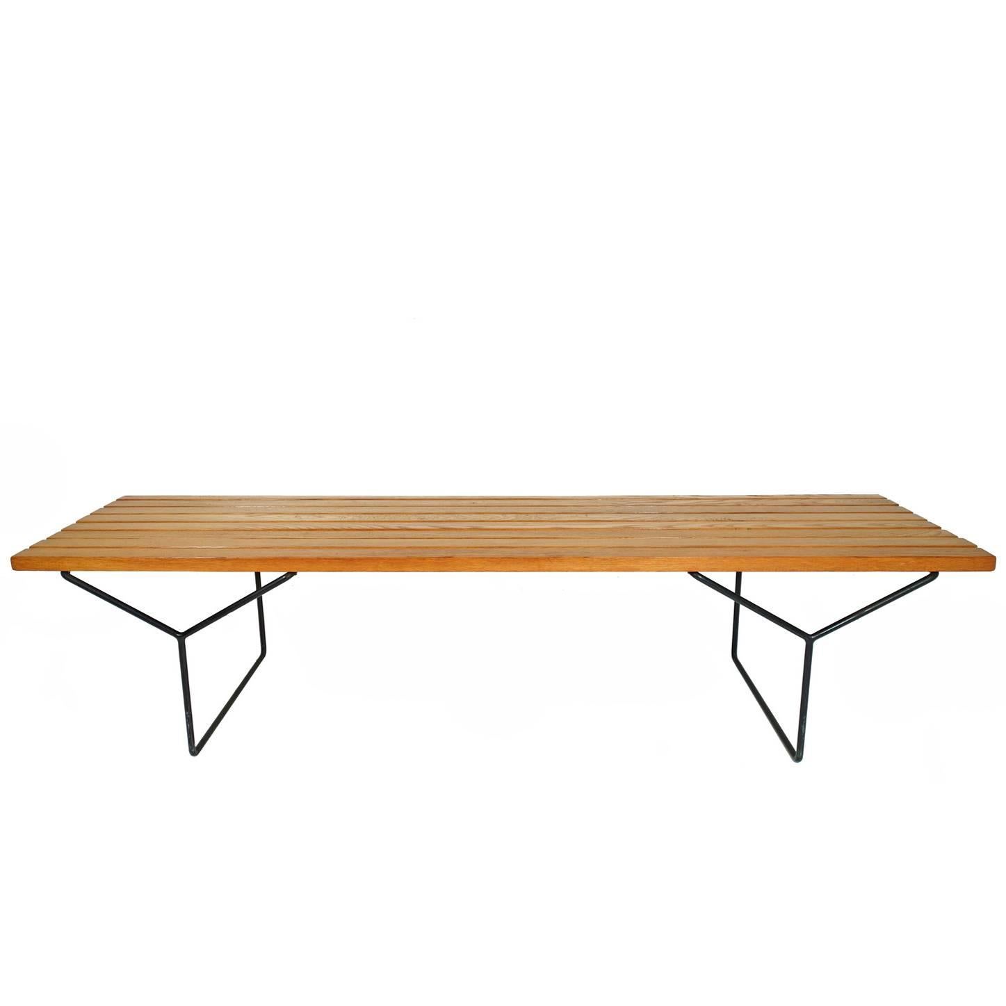 Slat Bench by Harry Bertoia for Knoll