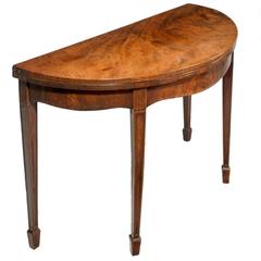 Late 18th century mahogany tea table