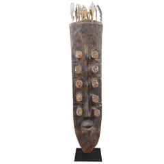 Liberian Carved Wood and Feather Grebo Mask 11