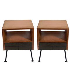 Pair of Clean Lined Nightstands or End Tables by Raymond Loewy 4