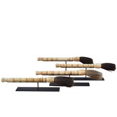 Chinese Calligraphy Brushes on Custom Mounts