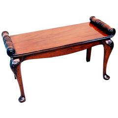 Antique 19th Century Mahogany Window Seat