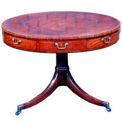 Antique Georgian Mahogany Drum Table