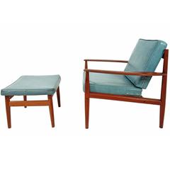 Grete Jalk Lounge Chair and Ottoman