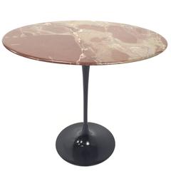 Eero Saarinen Side Table in Exotic Terracotta Marble