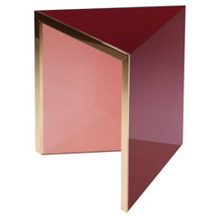 Side Table "Prisme" Pink by Hervé Langlais