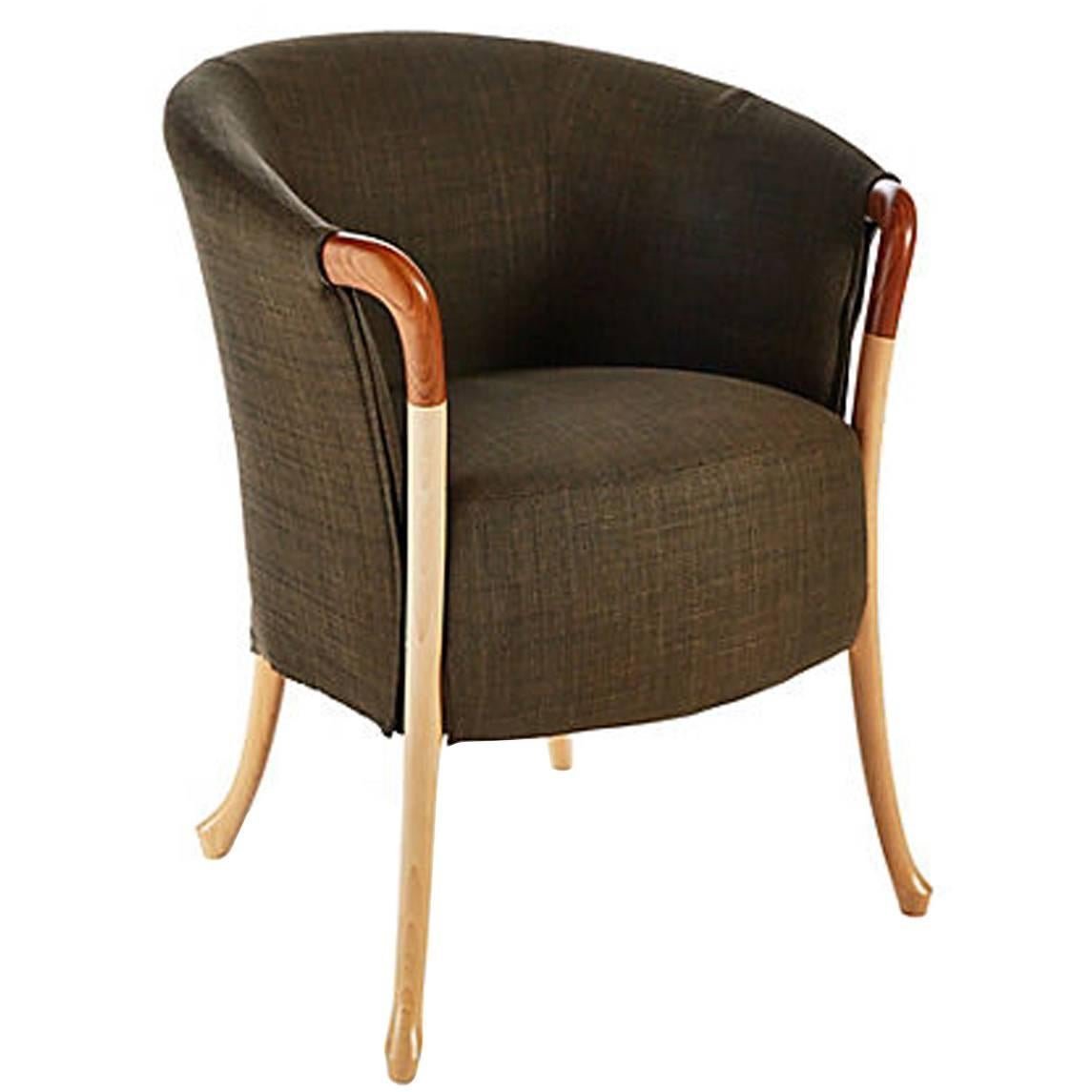 Giorgetti Progetti Armchair in Beechwood For Sale